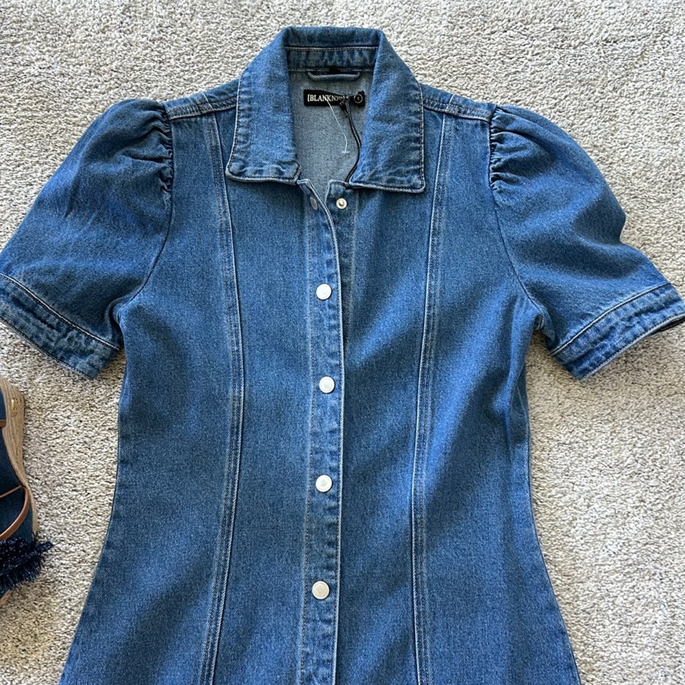 Blank NYC Walk In The Park Denim Dress - Picture 3 of 9